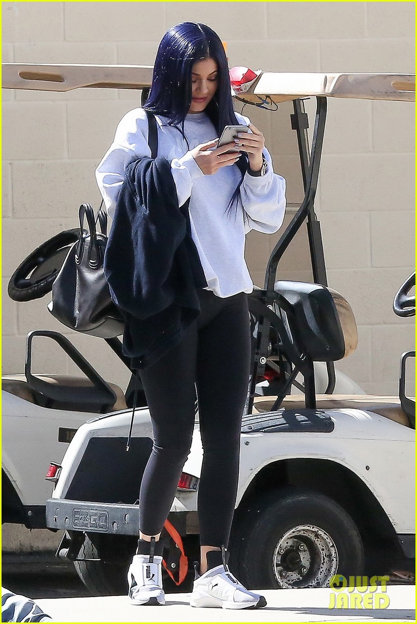 Kylie Jenner Debuts Midnight Blue Hair After Saying Her Hair Is Partially 'Destroyed'