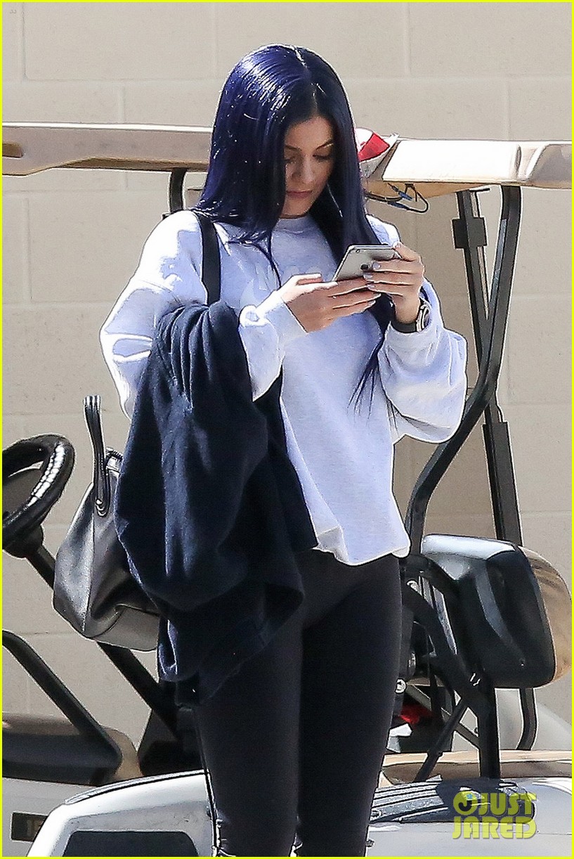 Kylie Jenner Debuts Midnight Blue Hair After Saying Her Hair Is Partially 'Destroyed'