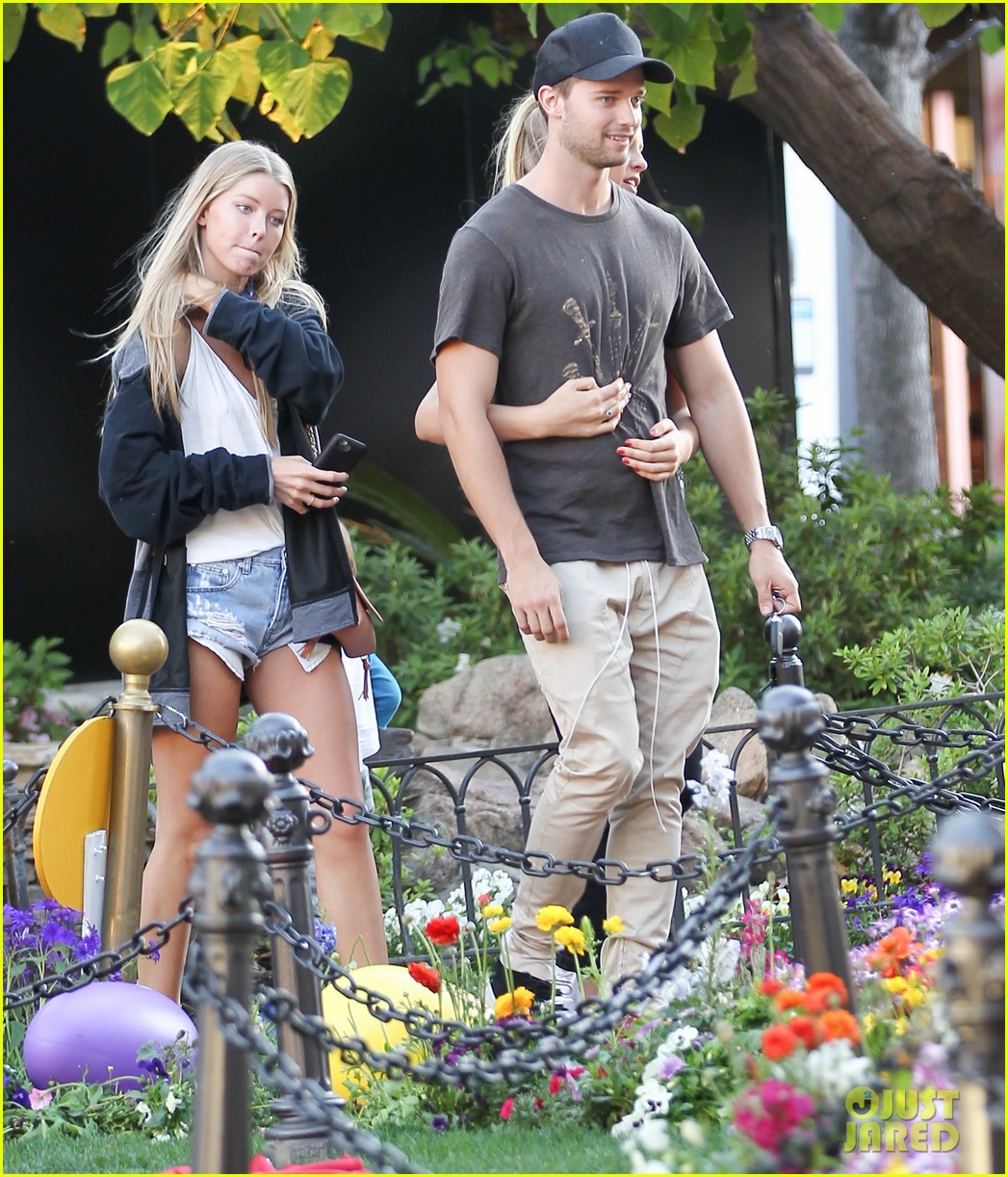 Patrick Schwarzenegger Takes Photos with the Easter Bunny & New Girlfriend Abby Champion!