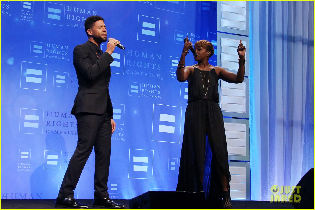 Serayah & Matthew Daddario Step Out For The Human Rights Campaign Dinner 2016