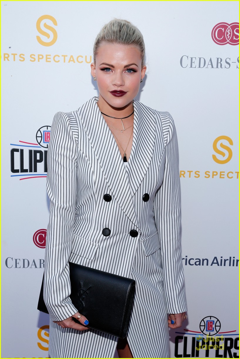 Witney Carson Supports DWTS Partner Von Miller At Sports Spectacular 2016