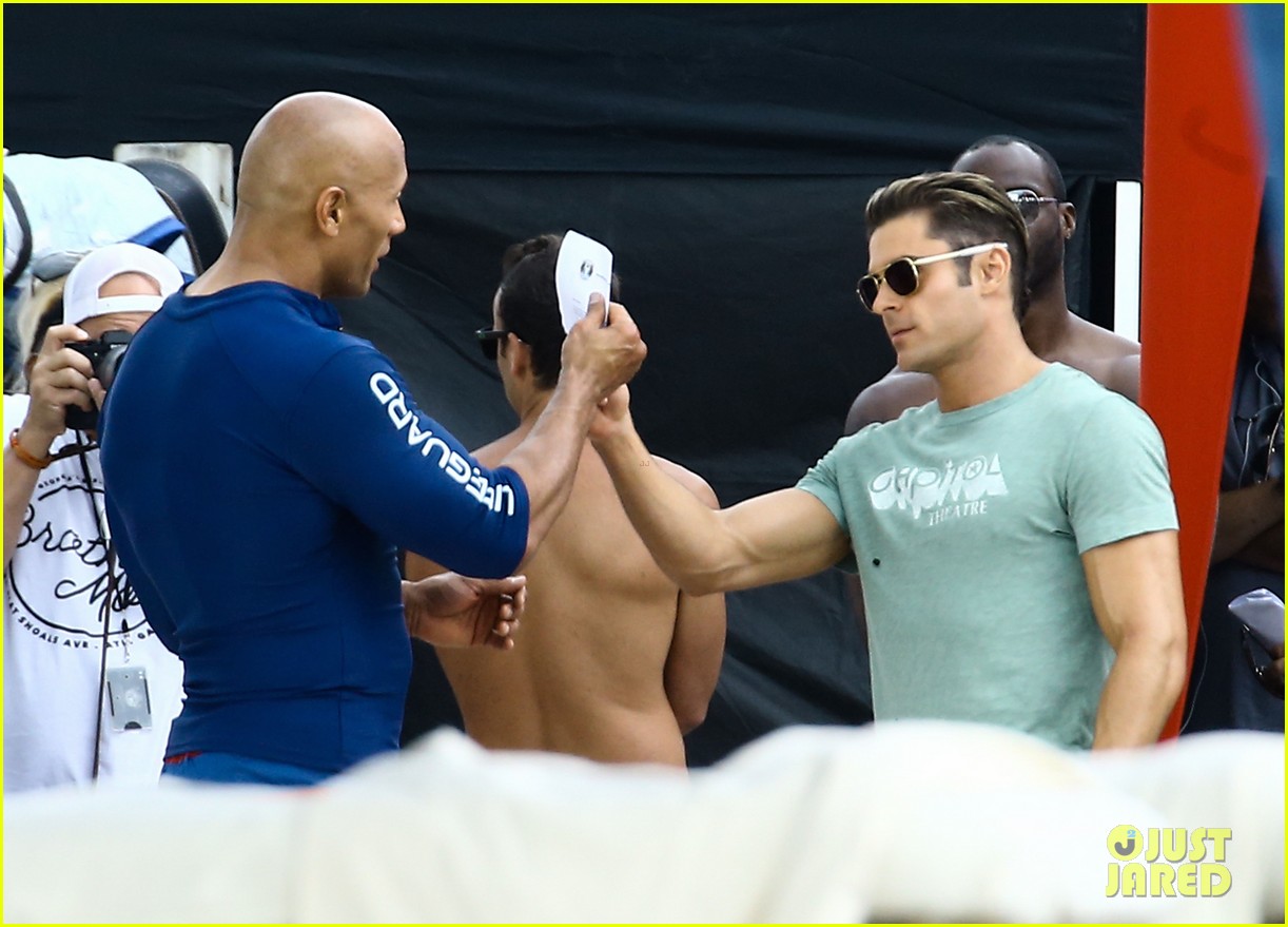 Alexandra Daddario Flirts With Zac Efron on 'Baywatch' Set in Miami