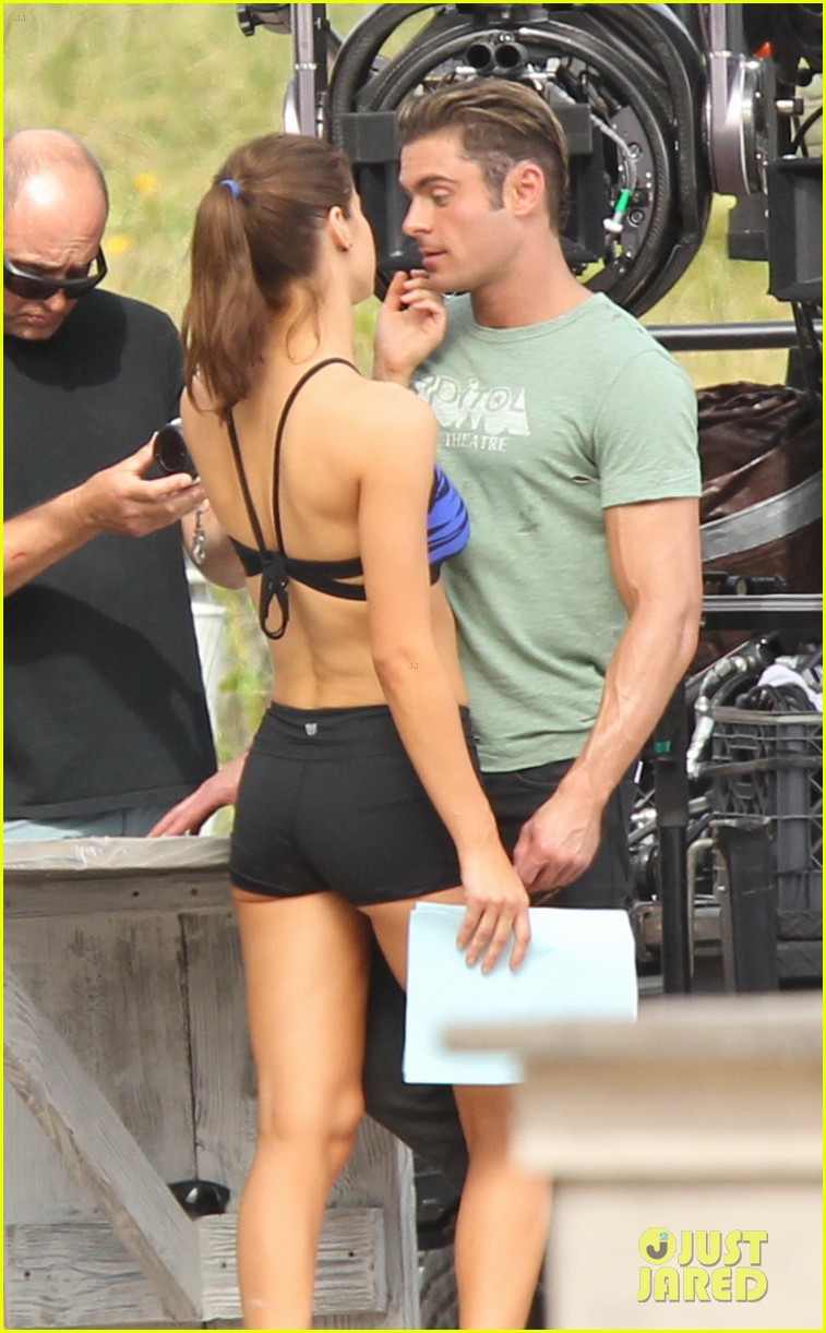 Alexandra Daddario Flirts With Zac Efron on 'Baywatch' Set in Miami