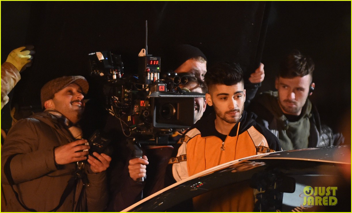 Things Get Fiery on the Set of Zayn Malik's New Music Video 