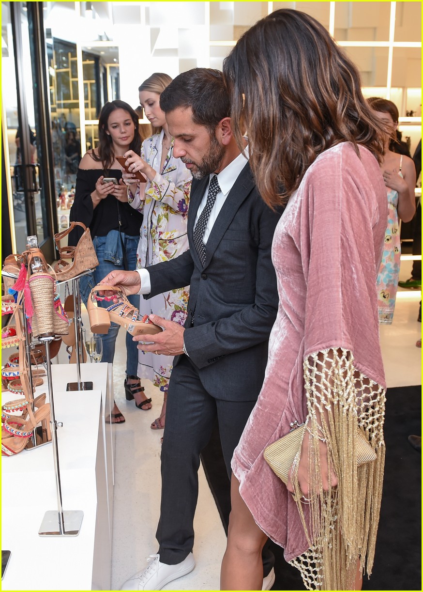 Olivia Culpo Joins Skyler Samuels for Schutz Opening