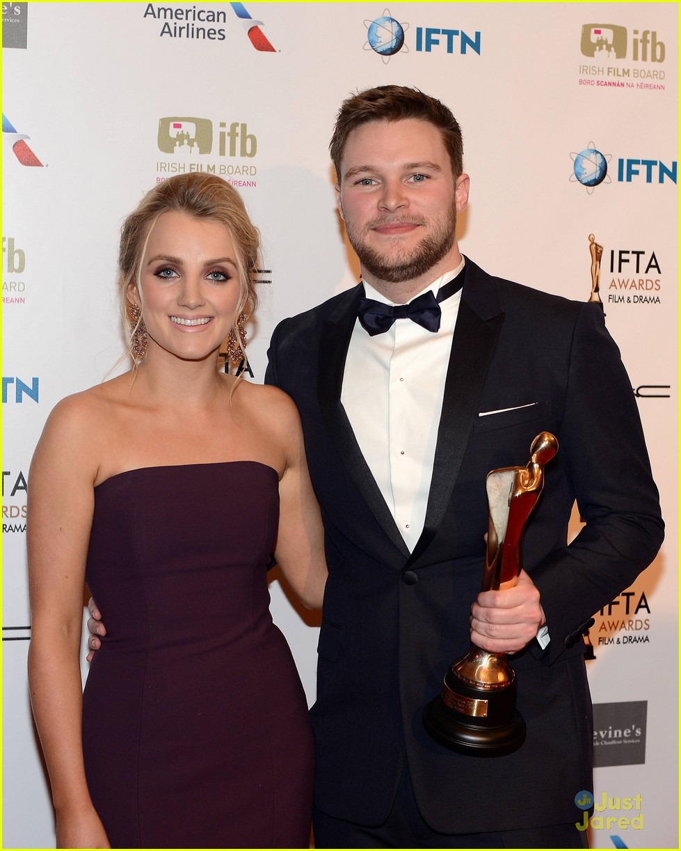 Evanna Lynch & Boyfriend Robbie Jarvis Step Out For IFTA Awards in Dublin