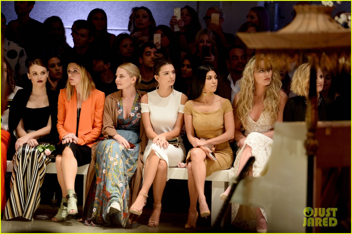 Katherine McNamara, Kelli Berglund & Arden Cho Sit Front Row for Alice + Olivia