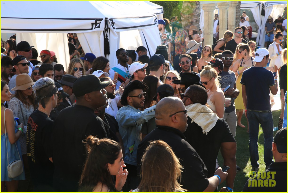 Kendall & Kylie Jenner Party with Bootsy Bellows at Coachella!
