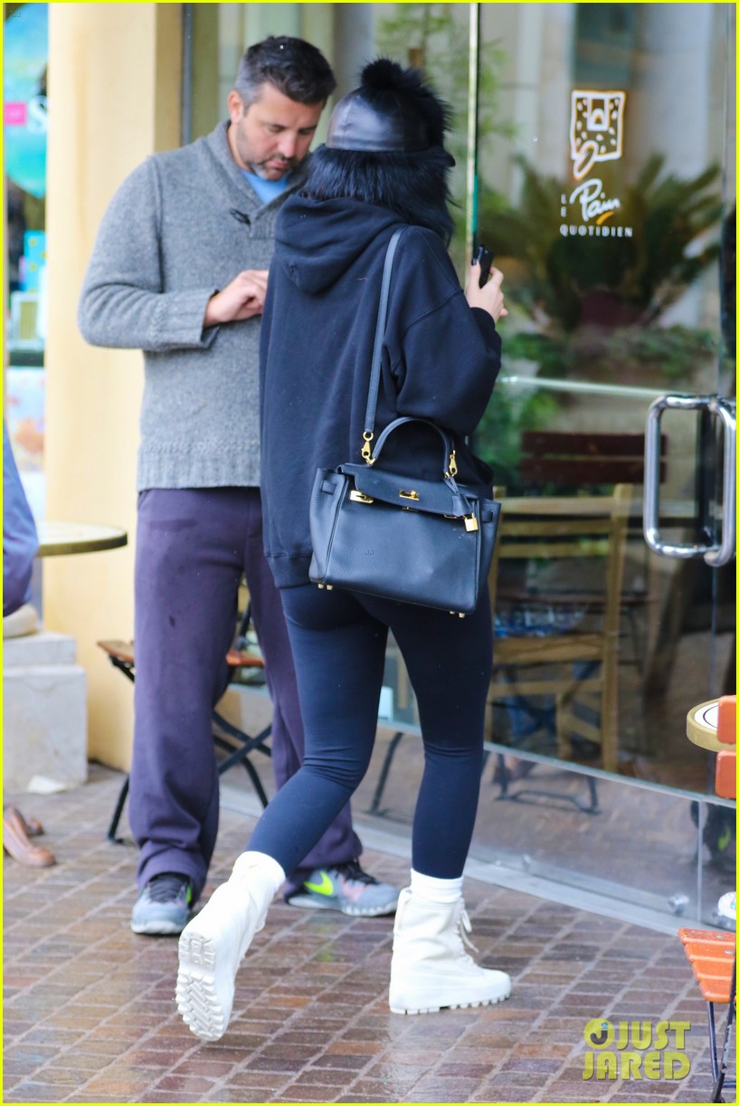 Kylie Jenner & Jordyn Woods Brave Rain For Lunch in LA