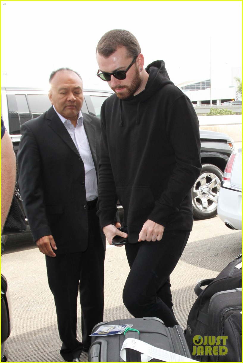 Sam Smith Departs LA After Surprise Coachella Appearance