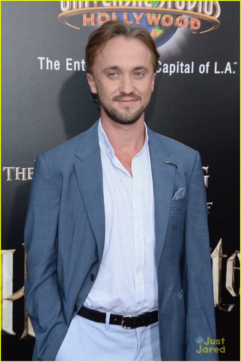 Tom Felton & Evanna Lynch Bring Magic To The 'Wizarding World of Harry Potter' Grand Opening Event