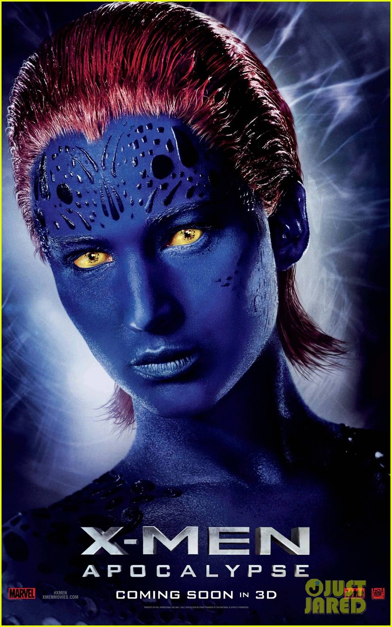 Jennifer Lawrence Brings Mystique to New 'X-Men: Apocalypse' Character Poster