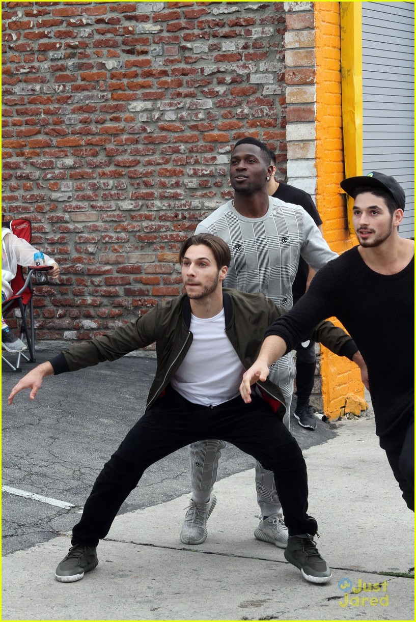 Antonio Brown Plays Football With Paige VanZant During DWTS Downtime