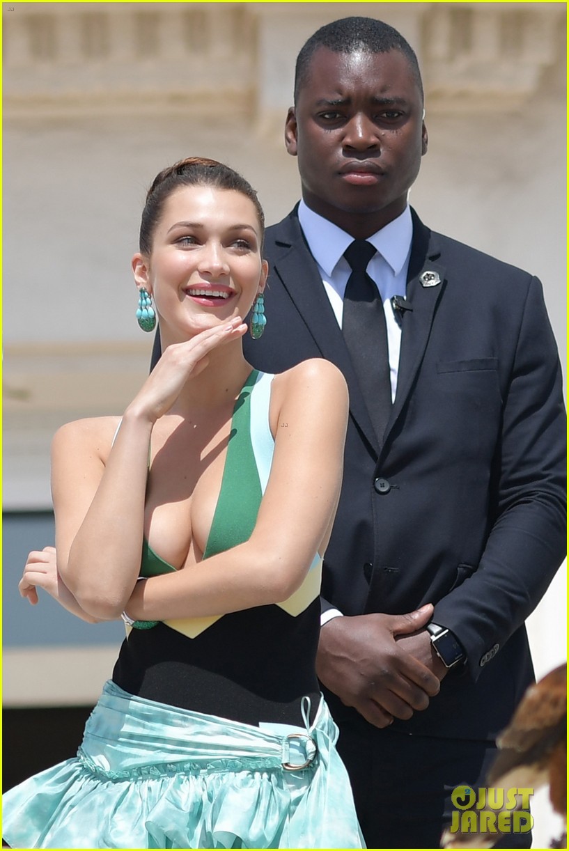 Bella Hadid Shows Some Skin in High Slit Gown