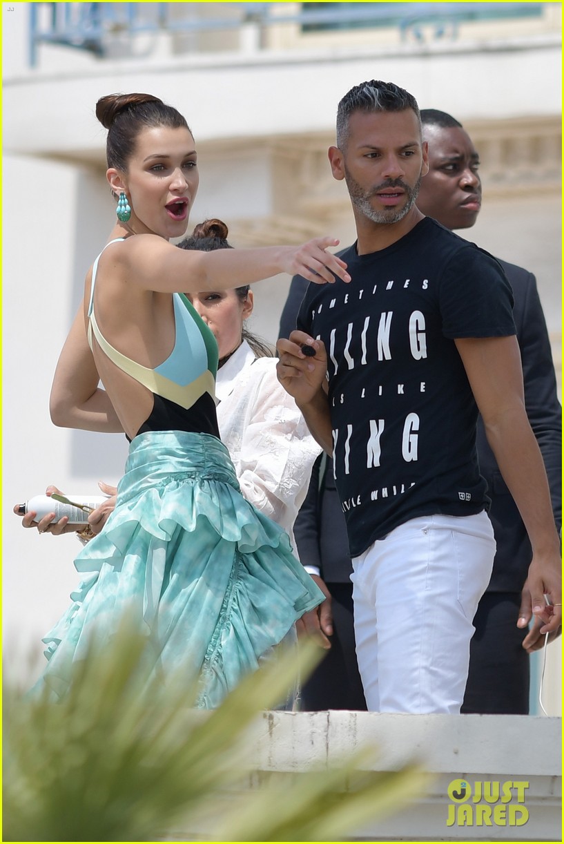 Bella Hadid Shows Some Skin in High Slit Gown