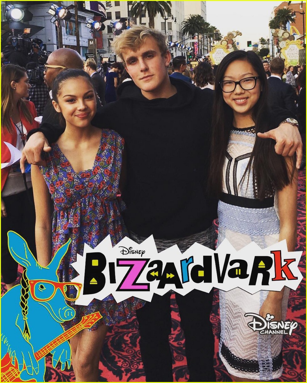 Jake Paul Brings 'Bizaardvark' Cast Mates To 'Alice' Premiere in Hollywood