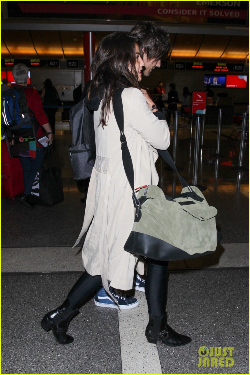 Louis Tomlinson & Danielle Campbell Lock Hands at LAX