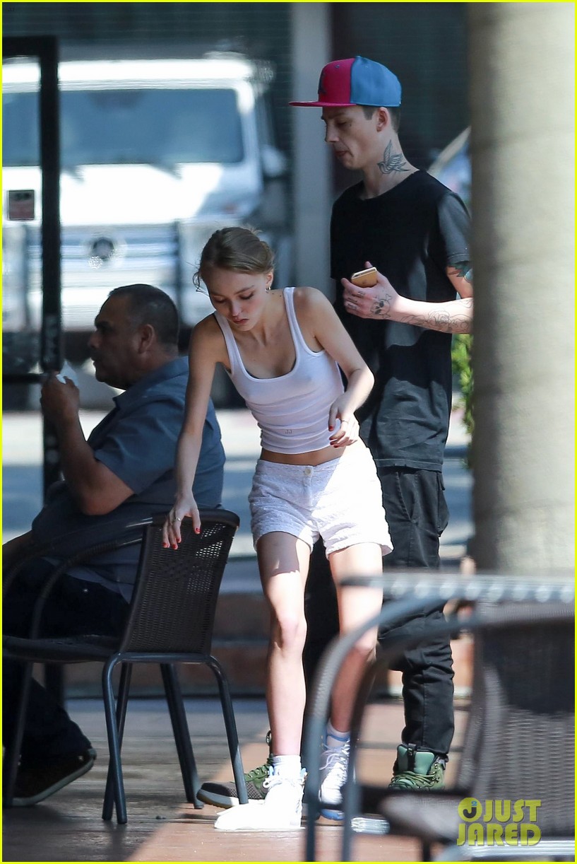 Lily-Rose Depp & Ash Stymest Grab Lunch Together