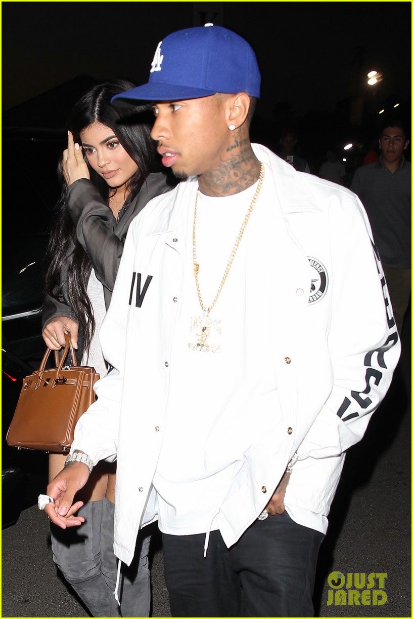 Kylie Jenner & Tyga Reunite During Kanye West Event 