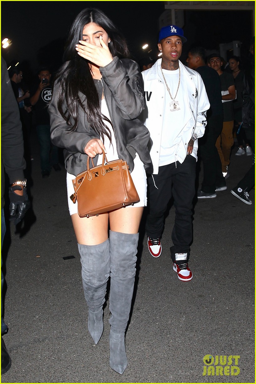 Kylie Jenner & Tyga Reunite During Kanye West Event 