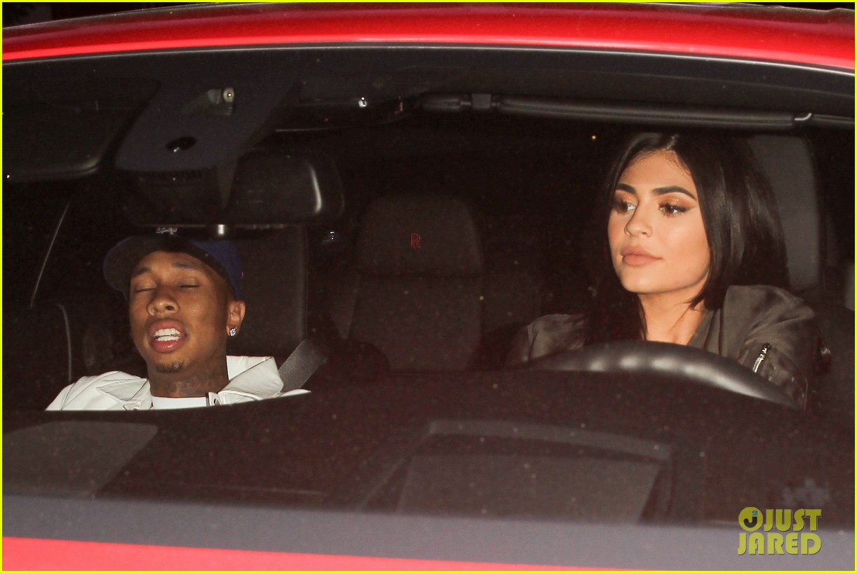 Kylie Jenner & Tyga Reunite During Kanye West Event 