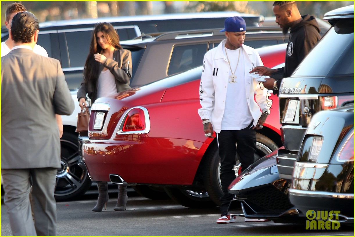Kylie Jenner & Tyga Reunite During Kanye West Event 
