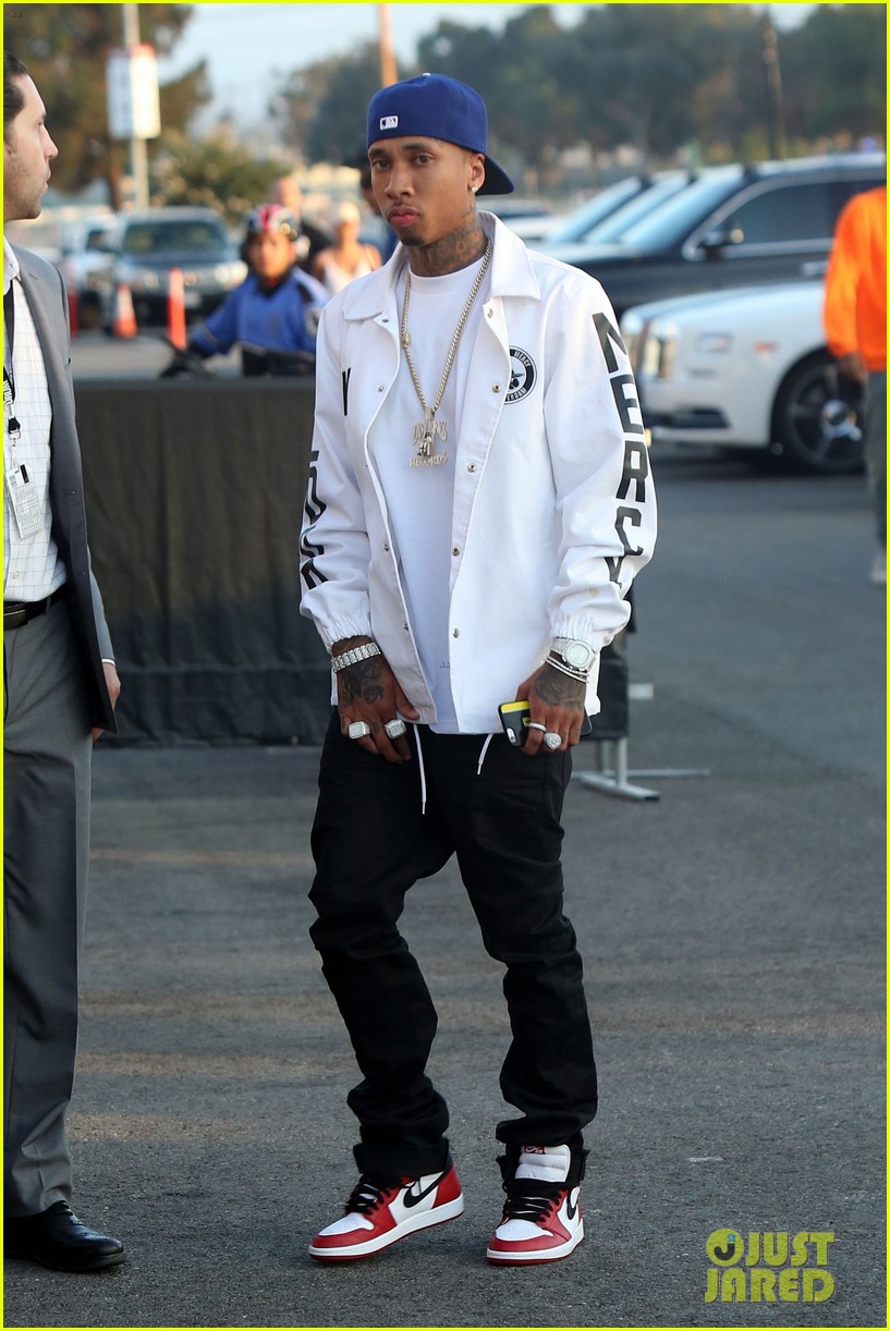 Kylie Jenner & Tyga Reunite During Kanye West Event 