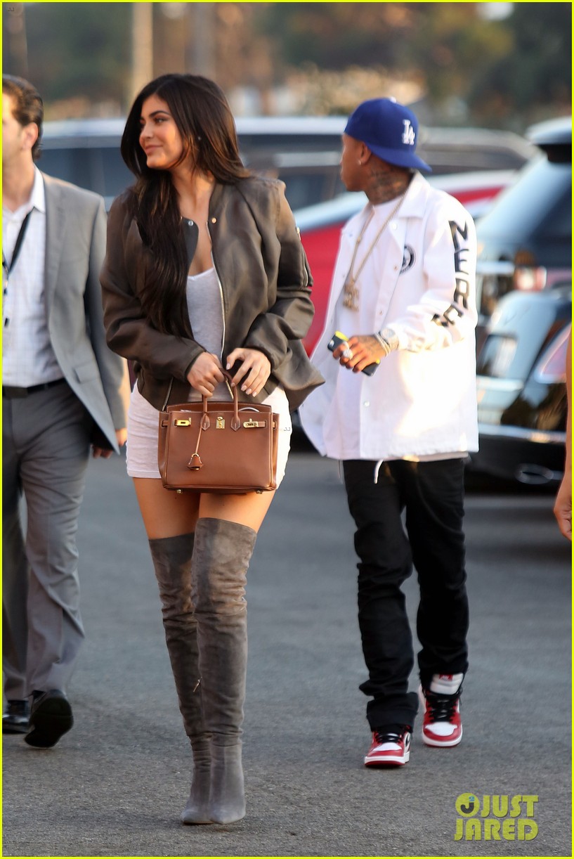 Kylie Jenner & Tyga Reunite During Kanye West Event 