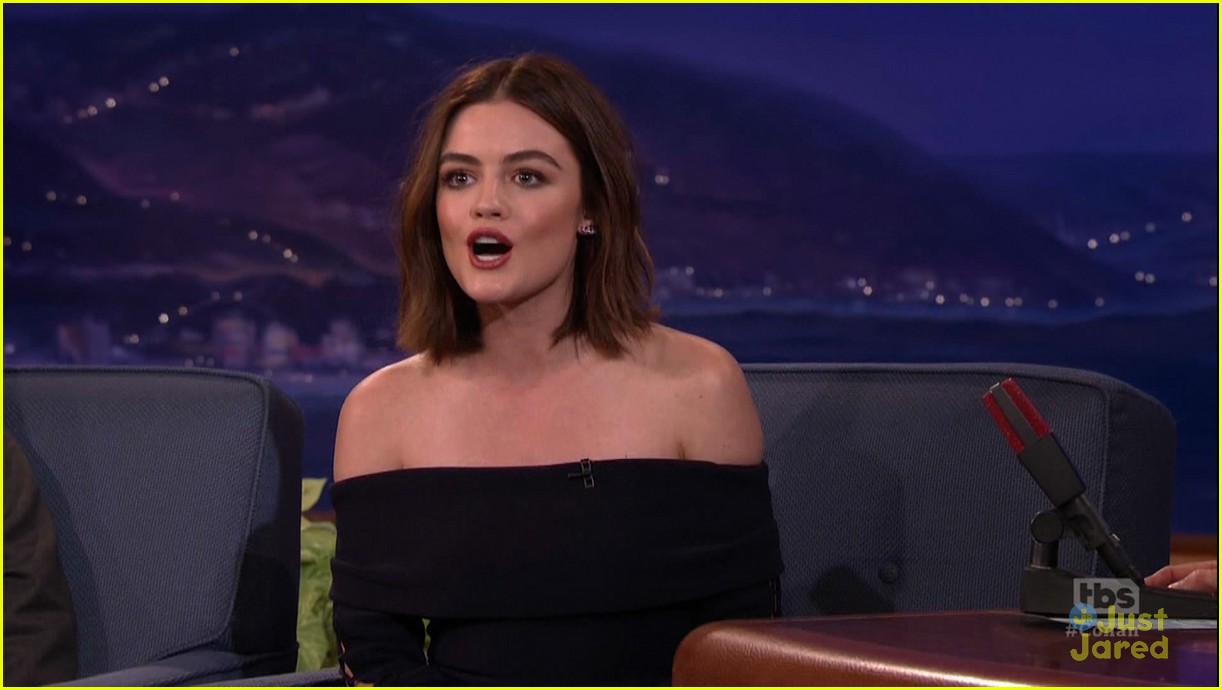 Lucy Hale FaceSwaps With Conan O'Brien - Watch Now!
