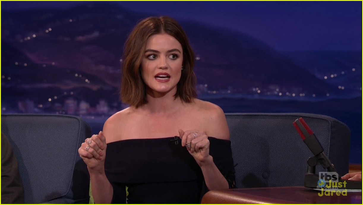 Lucy Hale FaceSwaps With Conan O'Brien - Watch Now!