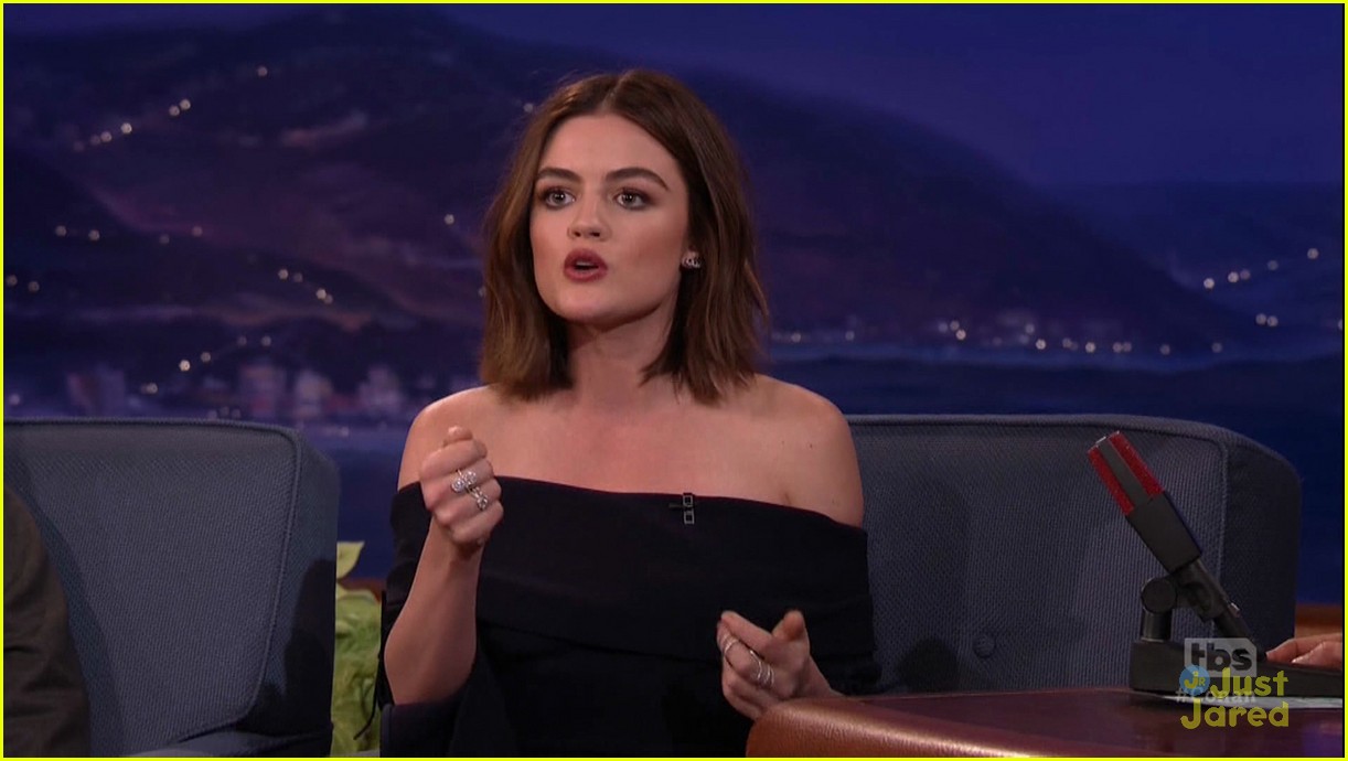 Lucy Hale FaceSwaps With Conan O'Brien - Watch Now!