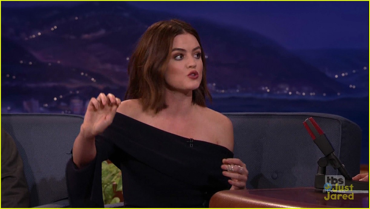 Lucy Hale FaceSwaps With Conan O'Brien - Watch Now!