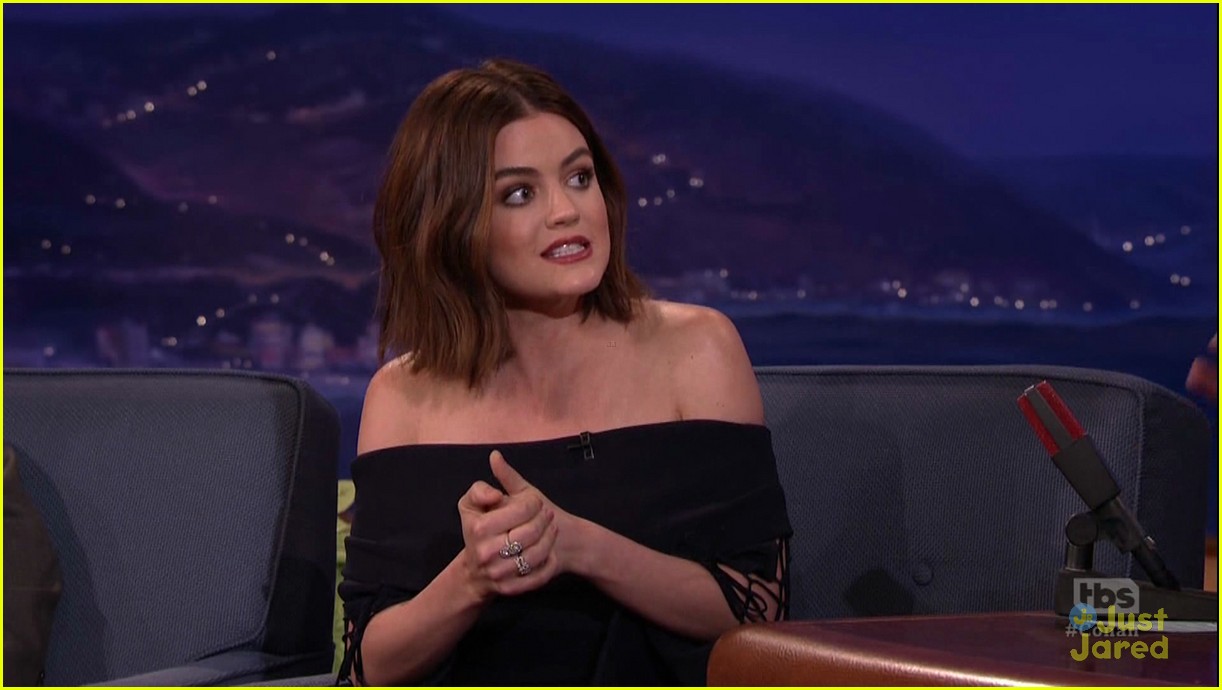 Lucy Hale FaceSwaps With Conan O'Brien - Watch Now!