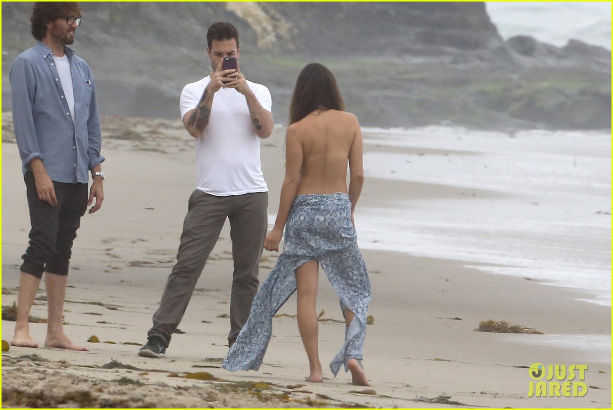 Lea Michele Strips Down at the Beach for Sexy Photo Shoot