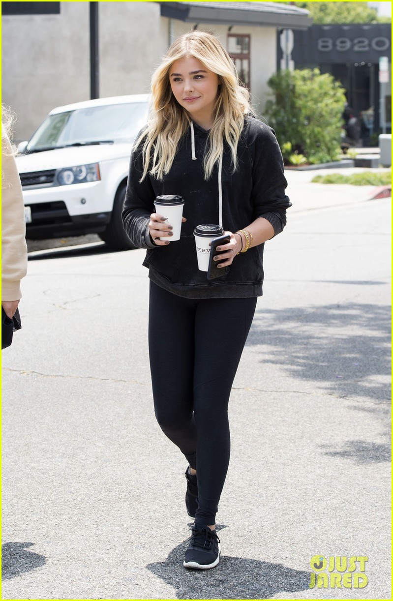 Chloe Moretz Drinks A Lot of Coffee to Start Her Week!