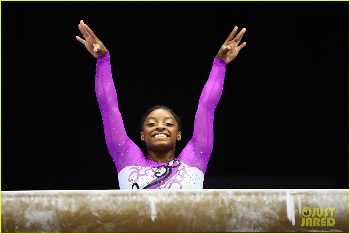 Gymnast Simone Biles Breaks Record at P&G Gymnastics Championships 2016