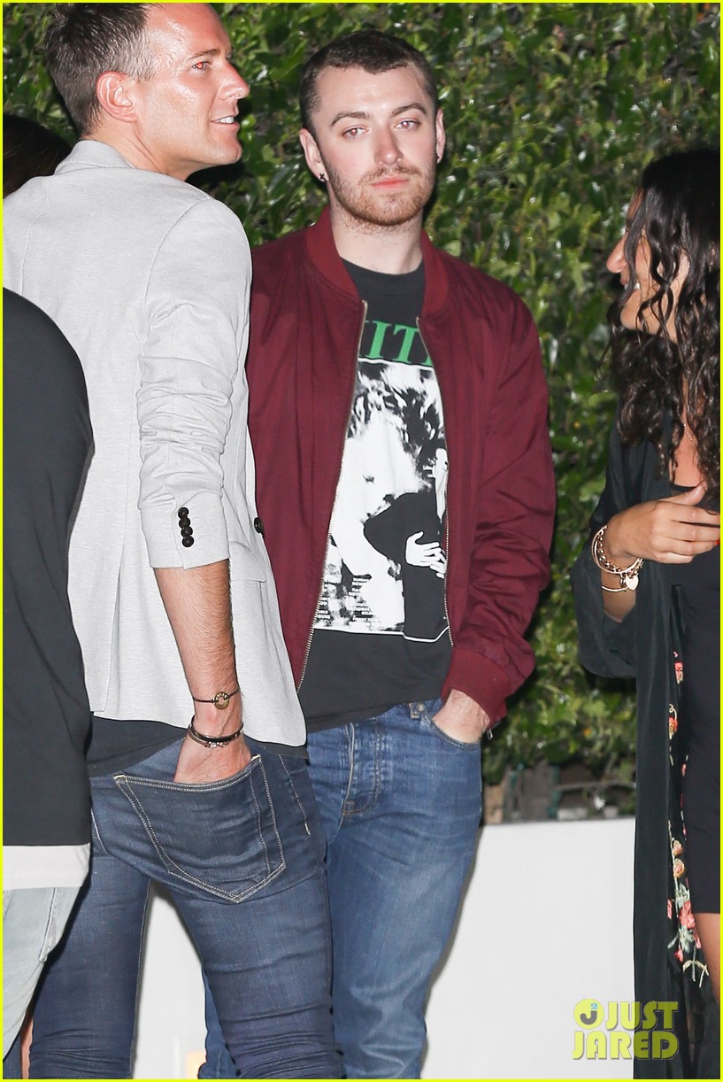 Sam Smith Enjoys Night Out With Friends