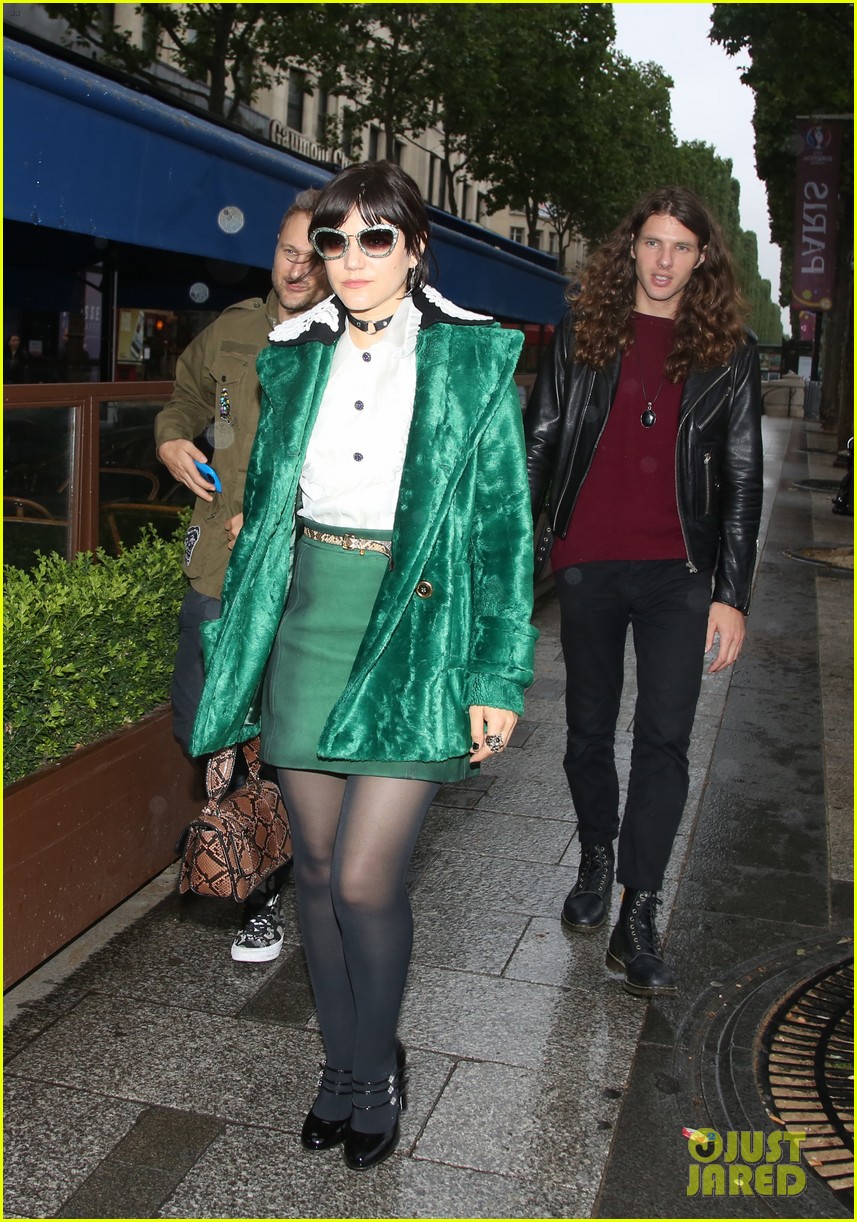 Dianna Agron Attends Miu Miu Presentation with Sophie Turner