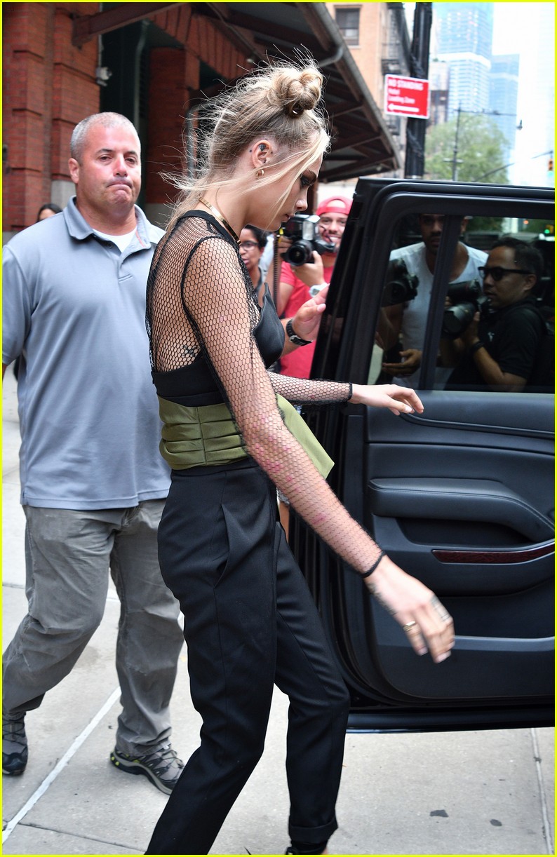 Cara Delevingne Shows Off Her Golf Cart Driving Skills