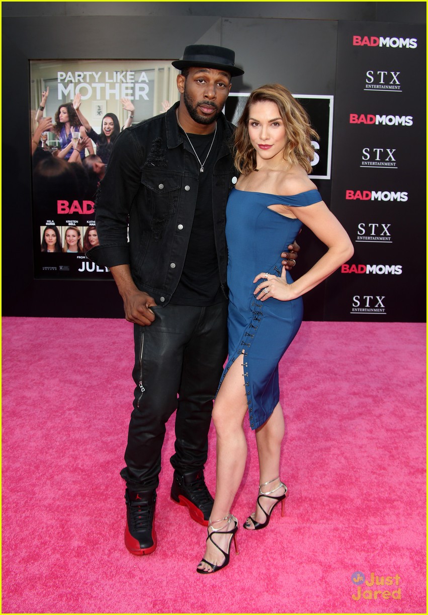 Cierra Ramirez & Allison Holker Bring Their Guys To 'Bad Moms' Premiere