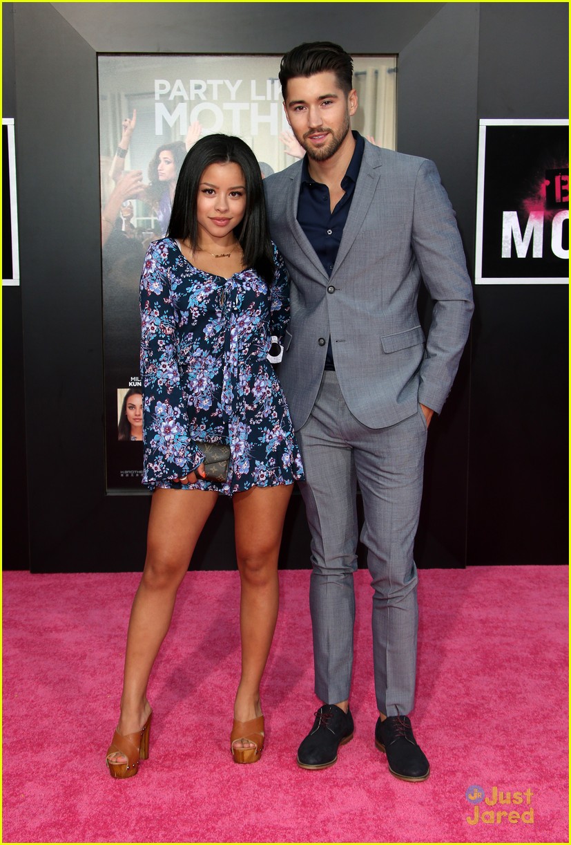 Cierra Ramirez & Allison Holker Bring Their Guys To 'Bad Moms' Premiere