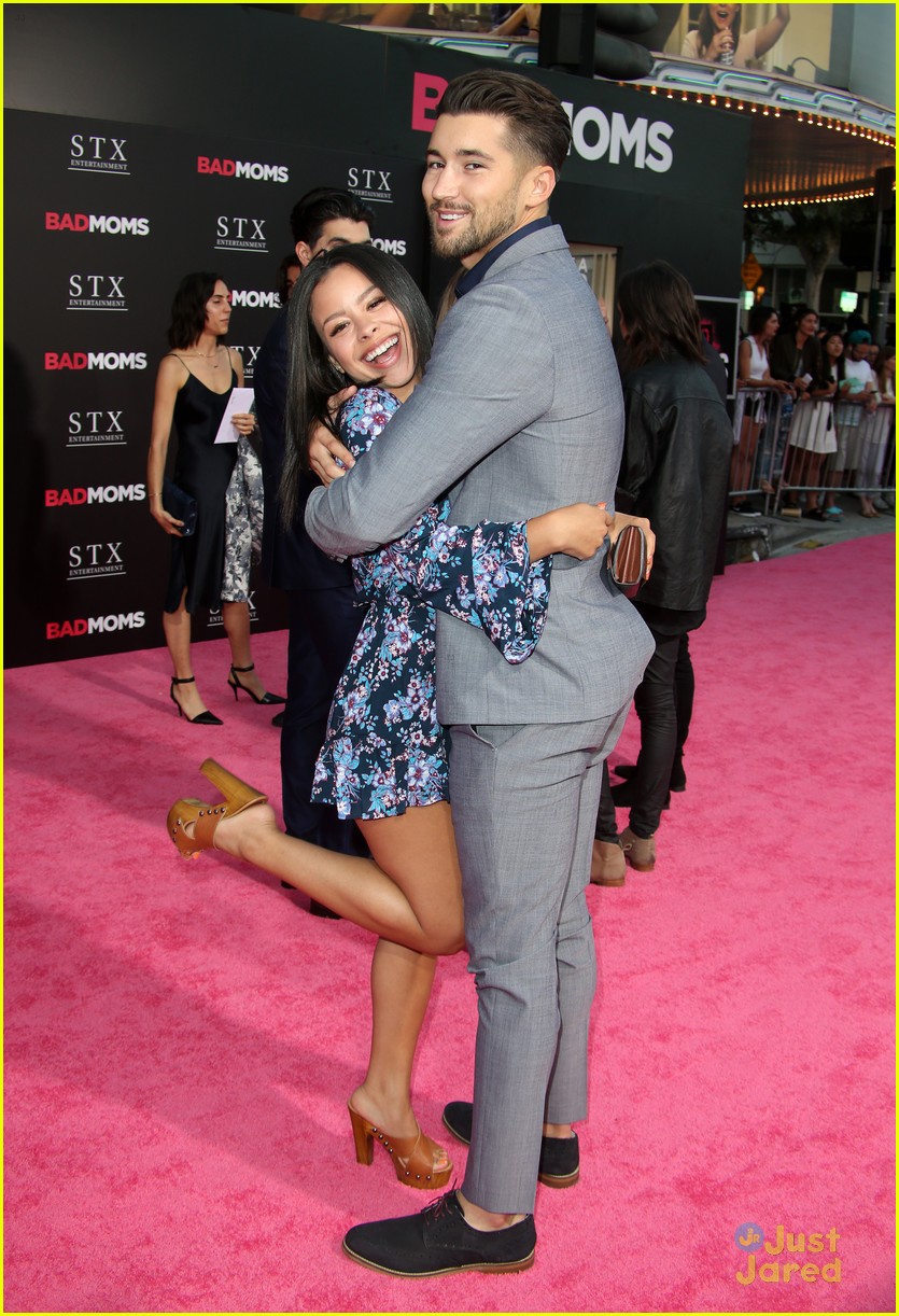 Cierra Ramirez & Allison Holker Bring Their Guys To 'Bad Moms' Premiere