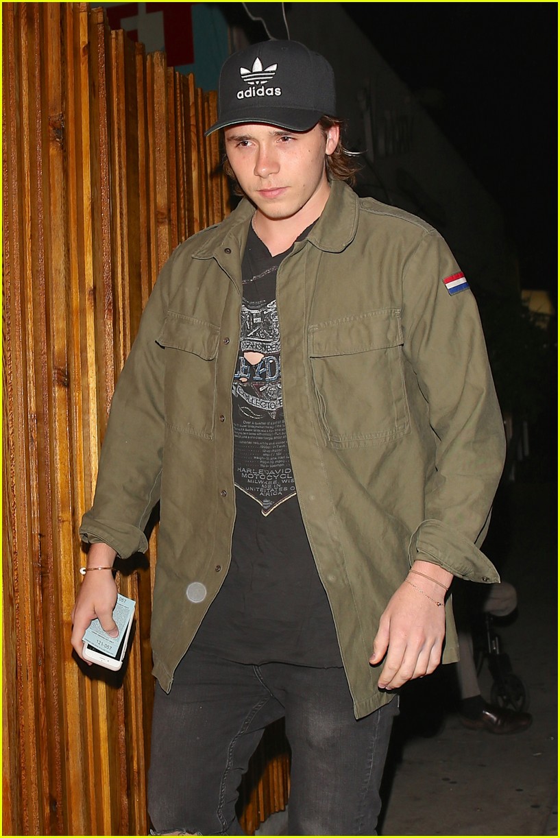 Brooklyn Beckham & Cody Simpon Meet Up For Dinner at The Nice Guy