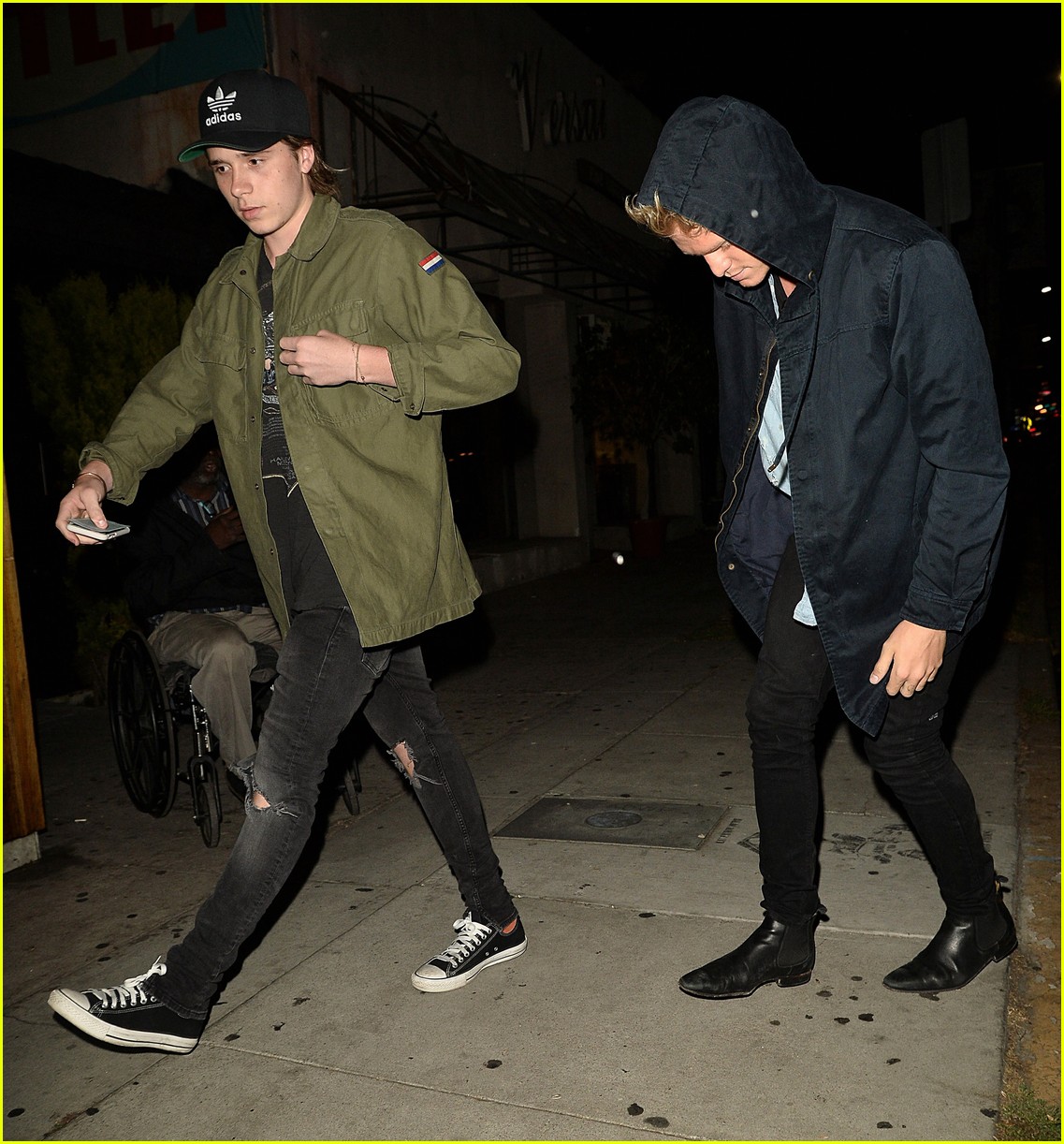 Brooklyn Beckham & Cody Simpon Meet Up For Dinner at The Nice Guy