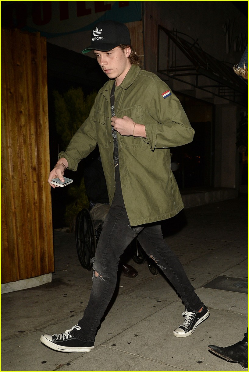 Brooklyn Beckham & Cody Simpon Meet Up For Dinner at The Nice Guy