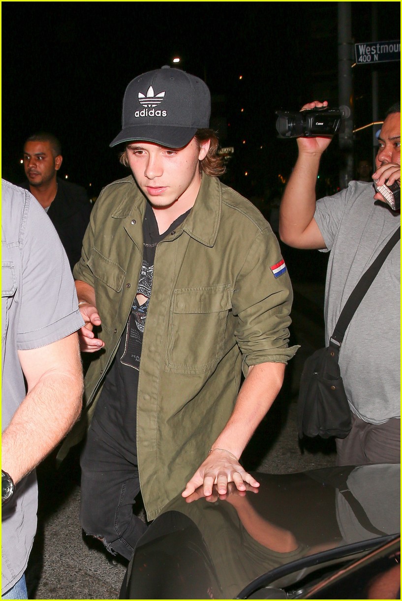 Brooklyn Beckham & Cody Simpon Meet Up For Dinner at The Nice Guy