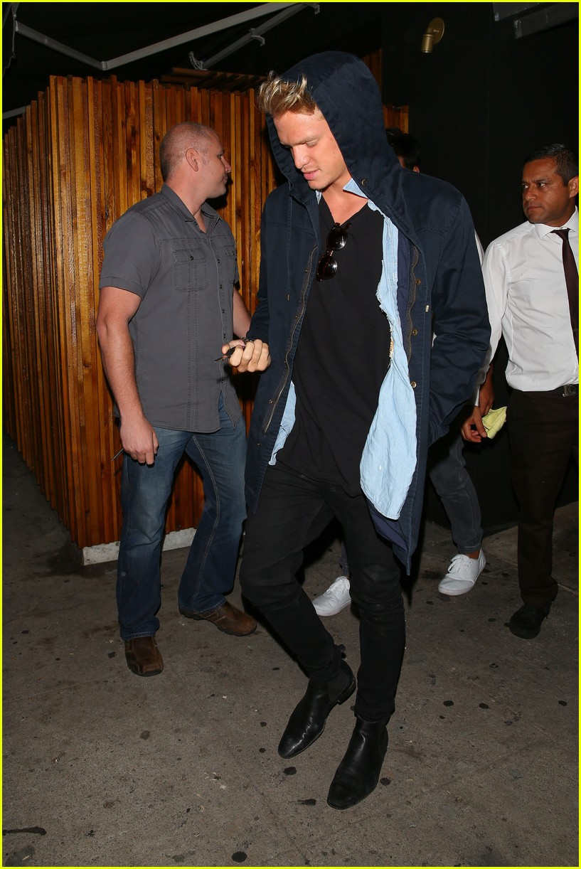 Brooklyn Beckham & Cody Simpon Meet Up For Dinner at The Nice Guy
