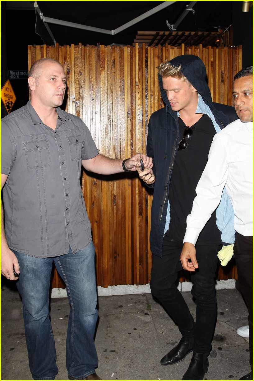 Brooklyn Beckham & Cody Simpon Meet Up For Dinner at The Nice Guy