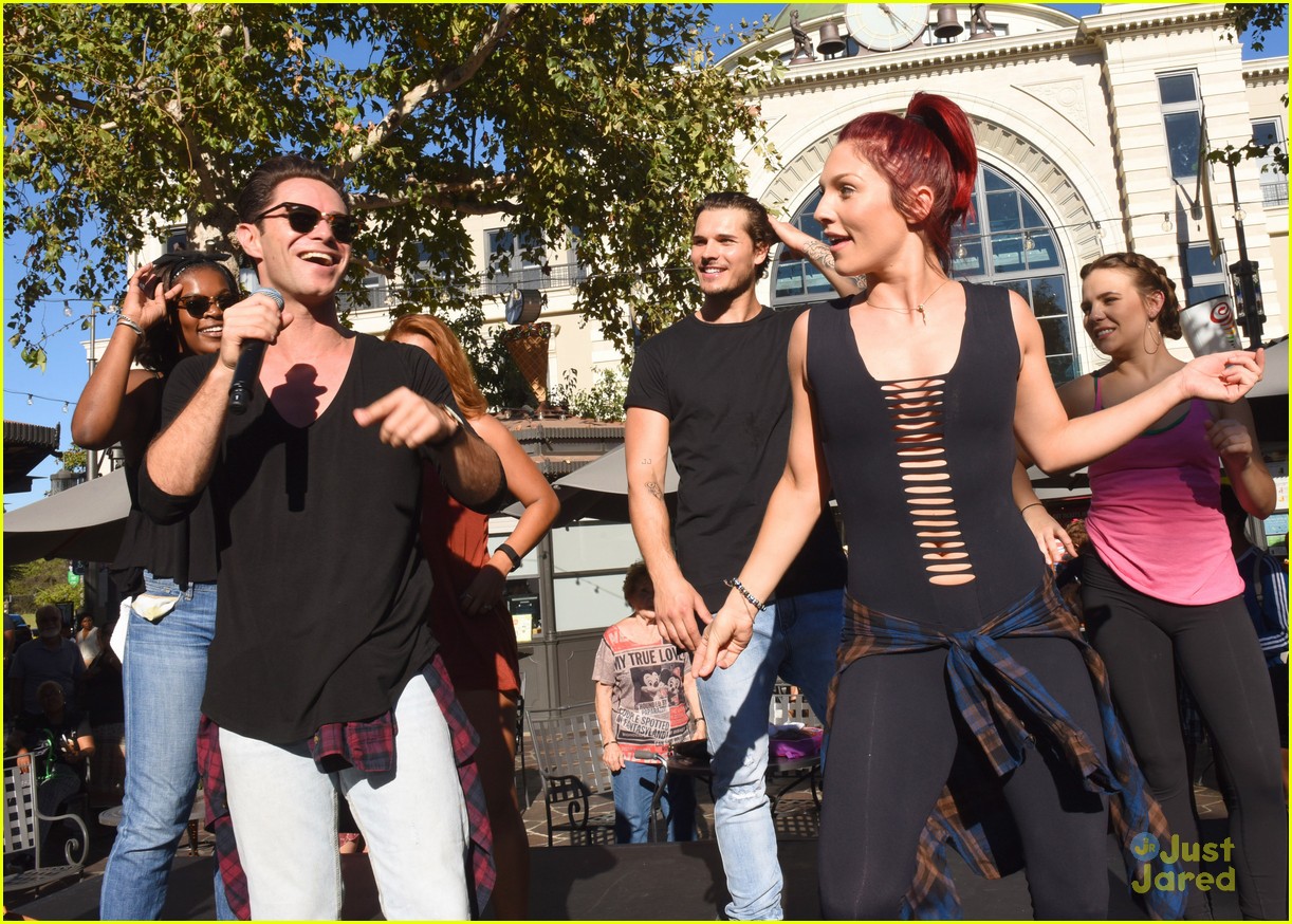 Sharna Burgess, Witney Carson & Val Chmerkovskiy Host DWTS Dance Lab at The Grove
