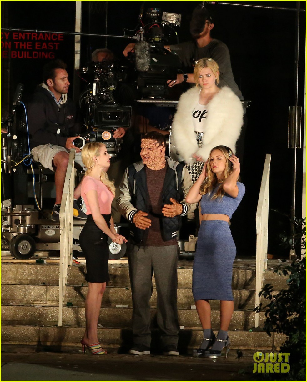 Taylor Lautner's Dr. Cassidy Gets Gruesome Makeover on 'Scream Queens' Set